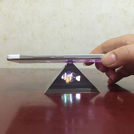 10 PCS 3D Pyramid Magic Projection Mobile Phone Simple Holographic Projection Film-garmade.com