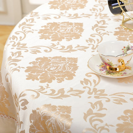 Home Fabric Round Tablecloth Hotel Disposable Anti-scald Table Mats, Size:180cm(European Style)-garmade.com