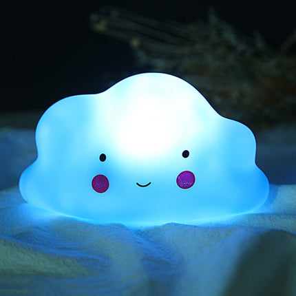 Cartoon Flaky Clouds Colorful Small Night-light Bedside Lamp(Blue)-garmade.com