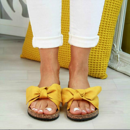 Women Slippers Sommer Torridity Slipper, Size:35(Yellow)-garmade.com