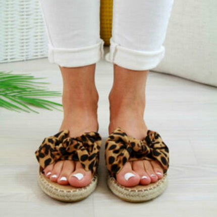 Women Slippers Sommer Torridity Slipper, Size:37(Leopard)-garmade.com