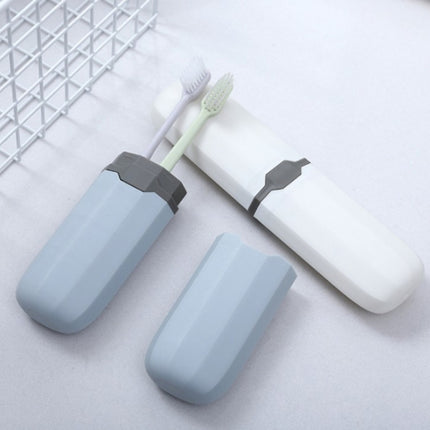 Outdoor Travel Portable Toothpaste Toothbrush Household Storage Cup Box Case(White)-garmade.com