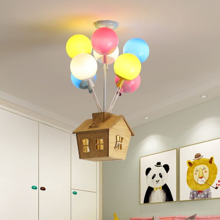 6 Heads Modern Led Fly House Ceiling Pendant Light Decorative Lighting for Kids Room(Warm White)-garmade.com