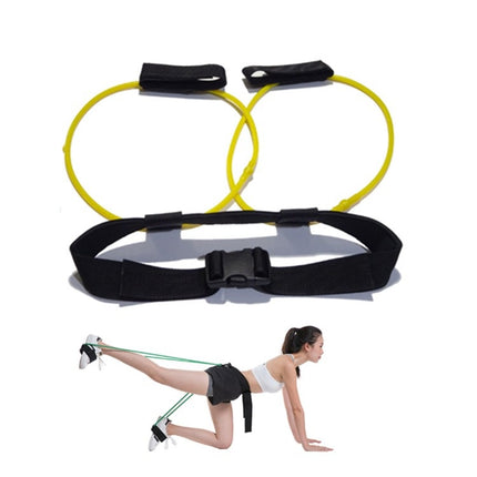 Leg Training Elastic Band Natural Latex Yoga Stretch Band Fitness Supplies, Color:Yellow 10LB-garmade.com