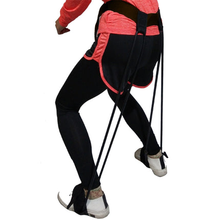 Leg Training Elastic Band Natural Latex Yoga Stretch Band Fitness Supplies, Color:Red 20LB-garmade.com