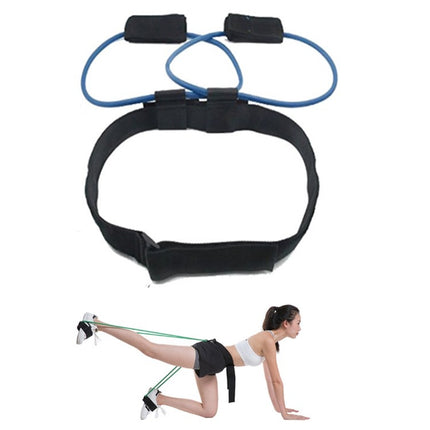 Leg Training Elastic Band Natural Latex Yoga Stretch Band Fitness Supplies, Color:Blue 25LB-garmade.com
