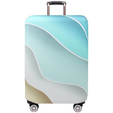 Travel Abrasion-resistant Elastic Luggage Protective Cover Suitcase Dust Covers, Size:18-21 inch(Gradient Ripple)-garmade.com