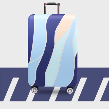 Travel Abrasion-resistant Elastic Luggage Protective Cover Suitcase Dust Covers, Size:29-32 inch(Blue Ripple)-garmade.com