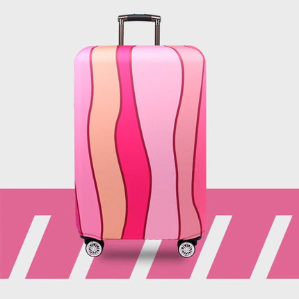 Travel Abrasion-resistant Elastic Luggage Protective Cover Suitcase Dust Covers, Size:29-32 inch(Pink Ripple)-garmade.com