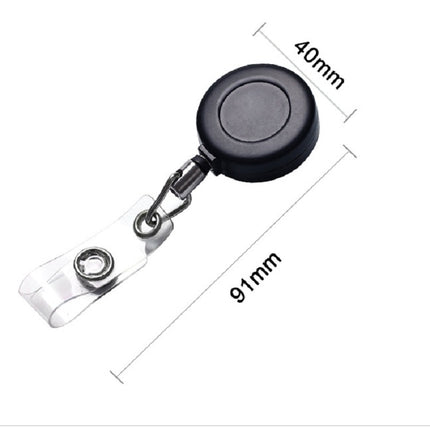 2 PCS Zinc Alloy Easy to Pull Buckle Key Chain Back Clip Type Anti Theft Telescopic Buckle(Rose Gold)-garmade.com