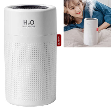 750ml Large Capacity Air Humidifier USB Rechargeable Wireless Ultrasonic Aroma Essential Oil Diffuser(White)-garmade.com