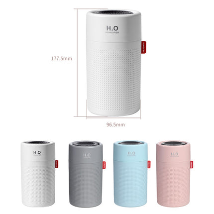 750ml Large Capacity Air Humidifier USB Rechargeable Wireless Ultrasonic Aroma Essential Oil Diffuser(Grey)-garmade.com