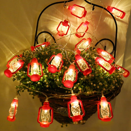 1.5m 10 LEDs Retro Kerosene Lamp LED Lights String Bedroom Decoration(White Light)-garmade.com