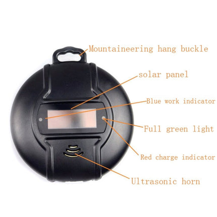 Outdoor Solar Mouse Repellent Portable Compass Ultrasonic Multifunctional Electronic Insect Repellent-garmade.com