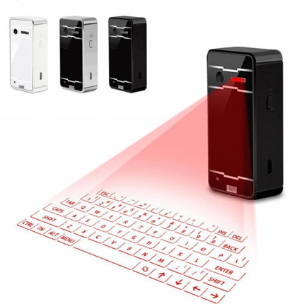 JHP-Best Portable Virtual Lasers Keyboard Mouse Wireless Bluetooth Lasers Projection Speaker(Black)-garmade.com