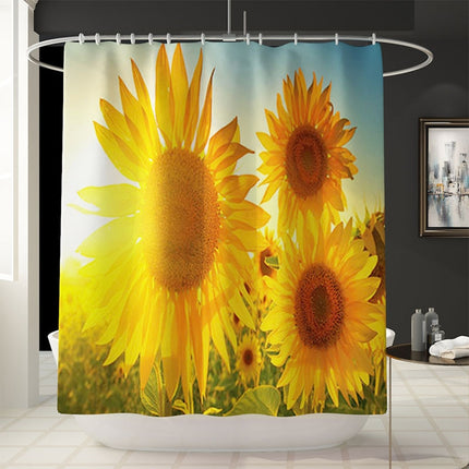 3D Digital Printing Thick Waterproof Polyester Shower Curtain, Size:180x200cm-garmade.com