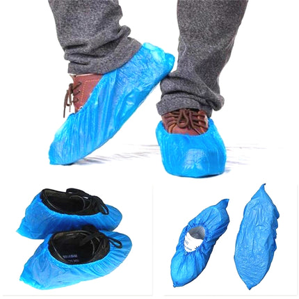 100 PCS 3g/pcs Rainy Day Disposable Plastic CPE Thick Outdoor Shoe Cover-garmade.com