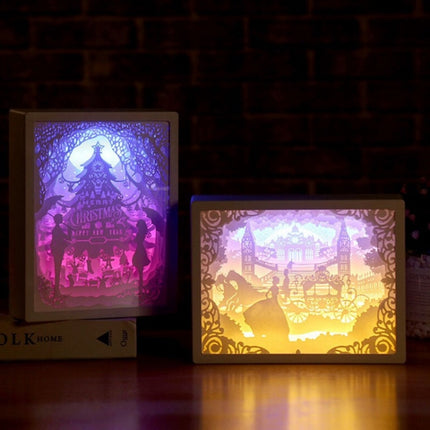 3D Stereo Light Paper Carving Lamp Creative Gift(Fort William)-garmade.com