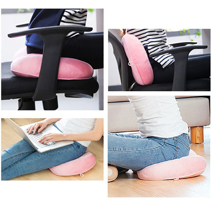 Multifunctional Dual Comfort Memory Foam Seat Hip Lift Seat Beautiful Butt Latex Cushion(Green)-garmade.com