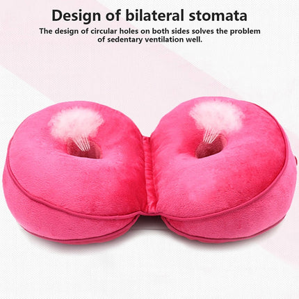 Multifunctional Dual Comfort Memory Foam Seat Hip Lift Seat Beautiful Butt Latex Cushion(Green)-garmade.com