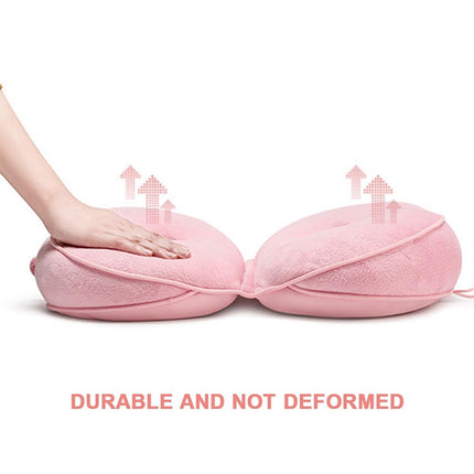 Multifunctional Dual Comfort Memory Foam Seat Hip Lift Seat Beautiful Butt Latex Cushion(Pink)-garmade.com
