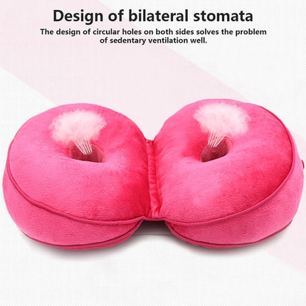 Multifunctional Dual Comfort Memory Foam Seat Hip Lift Seat Beautiful Butt Latex Cushion(Pink)-garmade.com