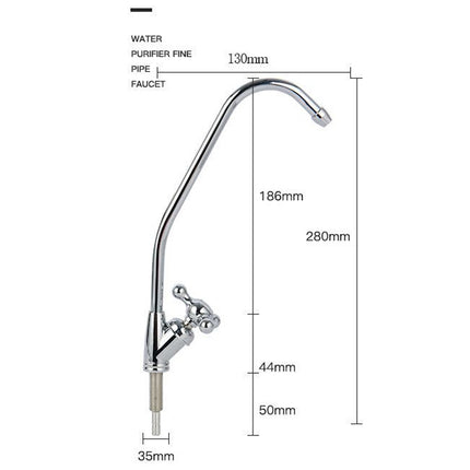 1/4 Quick Connect Faucet Small Three Prong Quick Connect Kitchen Water Purifier Faucet(2 Point Quick)-garmade.com