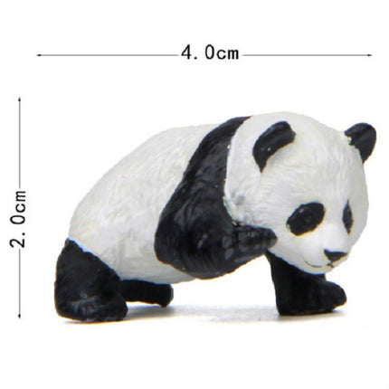 Panda Life Multi-shaped Micro-landscape Baked Landscape Doll Ornaments(Climbing Panda)-garmade.com