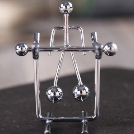 Mini Balance Little Iron Man Decompression Ornament Tumbler Sports Metal Crafts(Horizontal Bar)-garmade.com