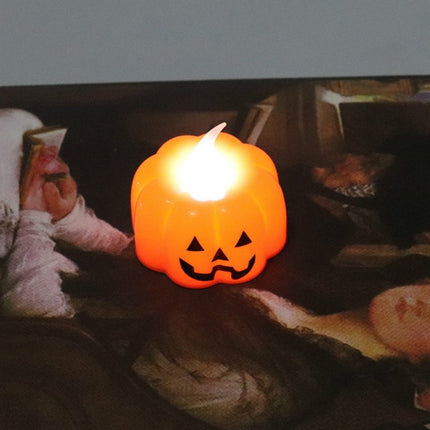 Halloween Home Pumpkin Candle Decoration Lights(Smiley Face)-garmade.com