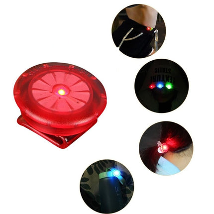 10 PCS Shoe Clip Light LED Mini Clip Light Outdoor Night Running Warning Light(Red)-garmade.com