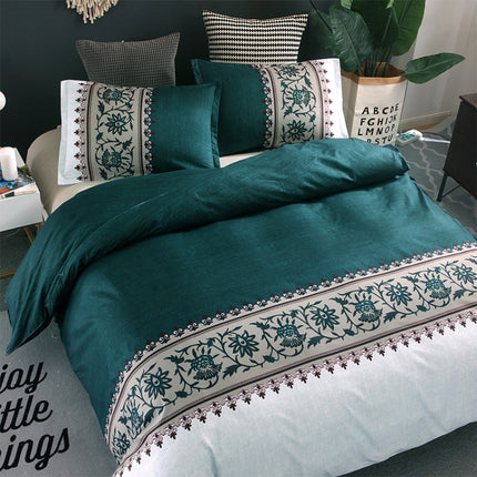 Comforter Bedding Sets Printing Duvet Cover Pillowcase, Without Bed Sheets, Size:210X210 cm-3PCS(Silver)-garmade.com