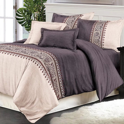 Comforter Bedding Sets Printing Duvet Cover Pillowcase, Without Bed Sheets, Size:260X230 cm-3PCS(Dark Grey)-garmade.com