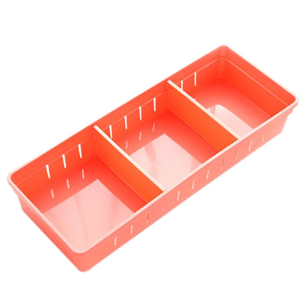 Adjustable Drawer Cutlery Divider Case Makeup Storage Organizer Box, Size:30x12x5cm(Orange)-garmade.com