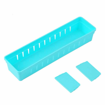 Adjustable Drawer Cutlery Divider Case Makeup Storage Organizer Box, Size:30x12x5cm(Orange)-garmade.com