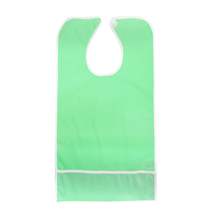 Adult Eat Meal Waterproof Bib, Size:50x80cm(Single Layer Light Green)-garmade.com