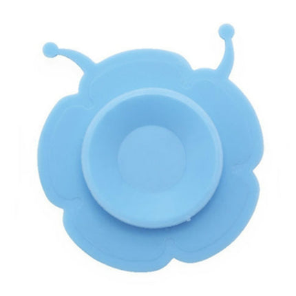 Double-sided Super Suction Cartoon Anti-collision Children Bowl Sucker(Blue Snail)-garmade.com