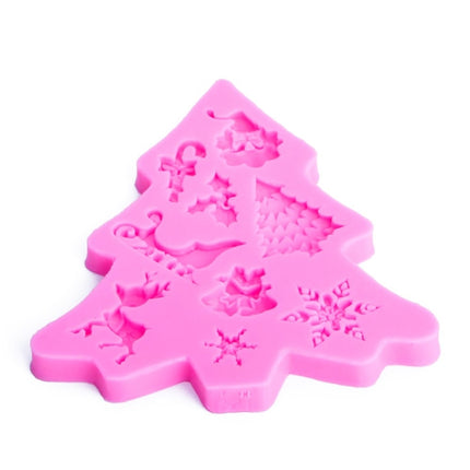 3 PCS Christmas Tree Fondant Silicone Mold Cake Chocolate Biscuit Decoration Tool-garmade.com