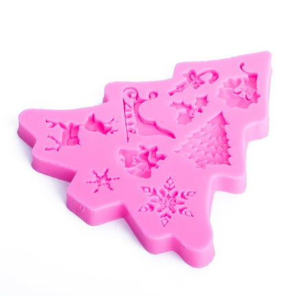 3 PCS Christmas Tree Fondant Silicone Mold Cake Chocolate Biscuit Decoration Tool-garmade.com