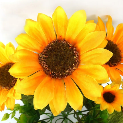 2 PCS Creative Elegant Artificial Bouquet Sunflower Wedding Party Decoration-garmade.com