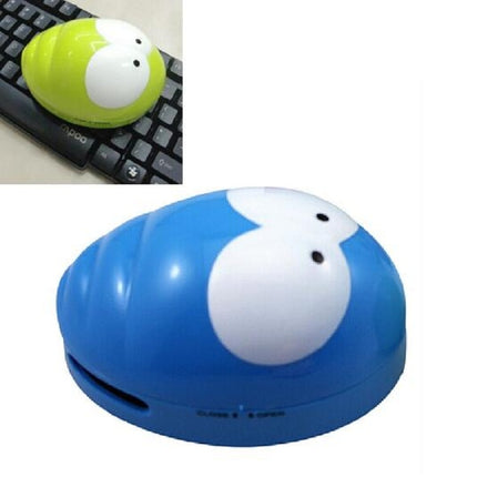 Portable Cute Mini Beetle Desktop Keyboard Cleaner(Blue)-garmade.com