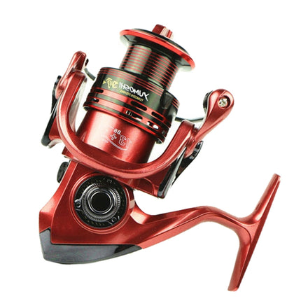 YUMOSHI XF1000 Full Metal Swing Arm Metal Head Fishing Reel(Red)-garmade.com