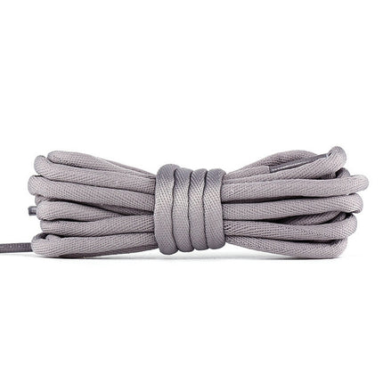 5 Pairs Bold Round Sneakers Casual Shoes Rope, Length:100cm(Grey)-garmade.com