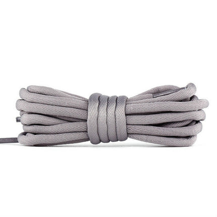 5 Pairs Bold Round Sneakers Casual Shoes Rope, Length:100cm(Grey)-garmade.com