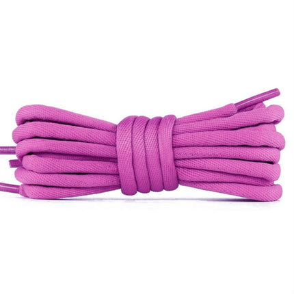 5 Pairs Bold Round Sneakers Casual Shoes Rope, Length:140cm(Pink Purple)-garmade.com