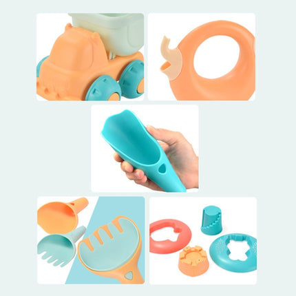 7 in 1 Outdoor Play Water Play Sand Soft Silicone Material Tool Children Play Water Toy Set-garmade.com