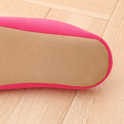 Indoor Striped Soft Bottom Home Non-slip Cotton Slippers, Size:36-37(Pink)-garmade.com