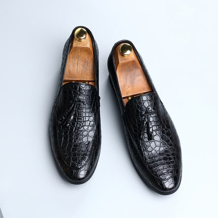 Men Comfortable Gentleman Business Fashion Pointed Dress Men Shoes, Size:38(Black)-garmade.com