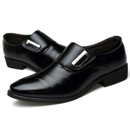 Spring Casual Tide Shoes Dress Shoes Men British Pointed Shoes, Size:38(Black)-garmade.com