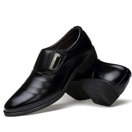 Spring Casual Tide Shoes Dress Shoes Men British Pointed Shoes, Size:38(Black)-garmade.com